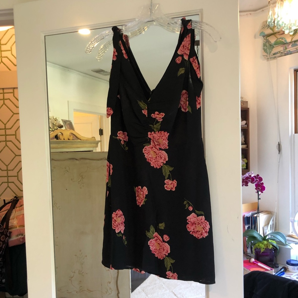 Reformation floral mini dress